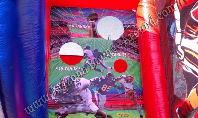 Inflatable football throwing game rental Phoenix Arizona